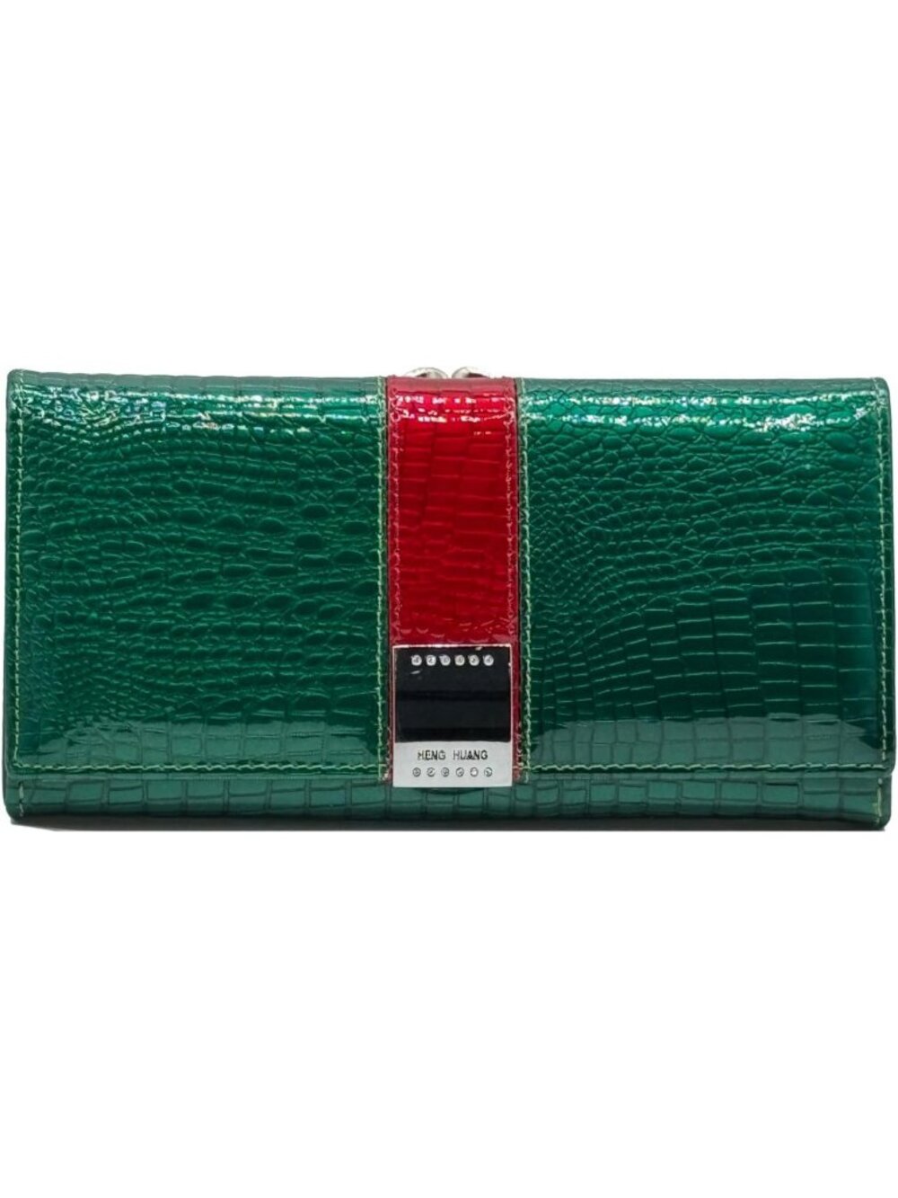 Stylish Women's Long Genuine Leather Trifold Wallet - RFID Protection, Slim
